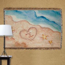 Shores of Love Throw Blanket